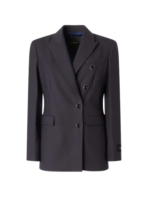 PINKO double-breasted pinstripe blazer Blue 107513A3IF