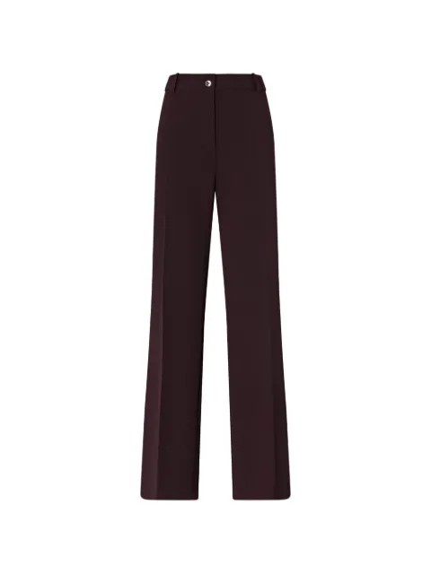 PINKO pressed-crease wide-leg trousers Brown 107214A18E