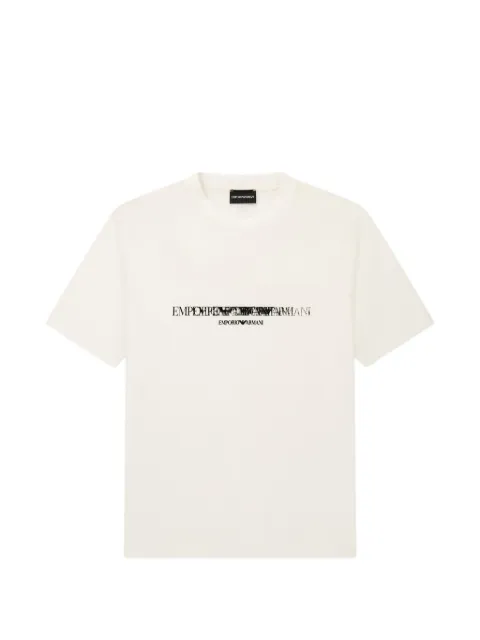 Emporio Armani logo-print short-sleeve T-shirt White EM007353AF10017
