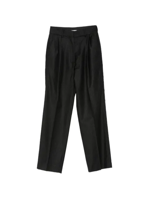 Blazé Milano pinstripe-pattern pleated trousers Black PTMPA01CLS