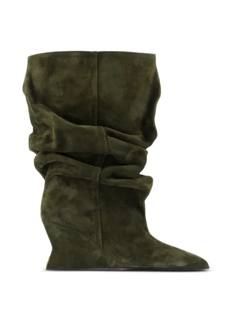 Balmain wedge ankle boots Green HN1TA181LCTA7FW