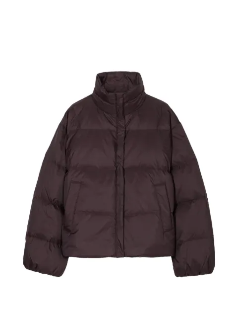 Closed cropped puffer jacket Purple C9730067A22