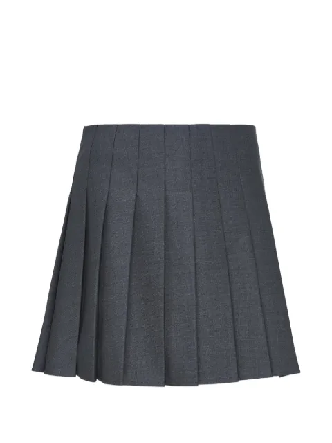 Self-Portrait pleated mini skirt Grey PF26006SKGR
