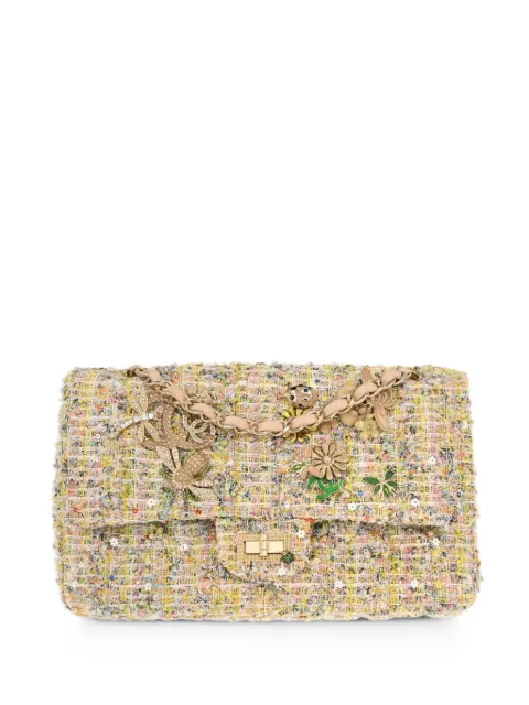 CHANEL Pre-Owned medium 2010 Garden Party Classic double flap shoulder bag Neutrals 197056
