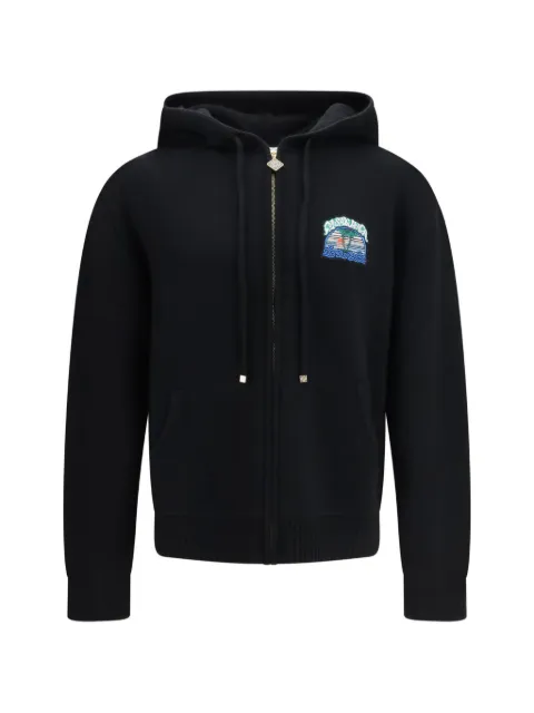 Casablanca zip-up hoodie Black MPF26KW143001