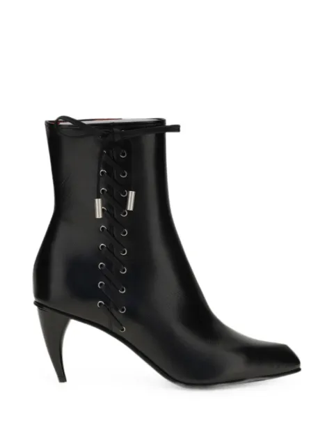 Alexander McQueen lace-up leather ankle boots Black 874555WHAFT
