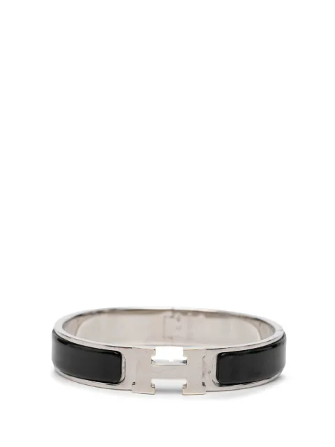 Hermès Pre-Owned 20th Century Narrow Enamel Clic H Bracelet PM costume bracelet Black A0ENPDPTBOPY4YFT