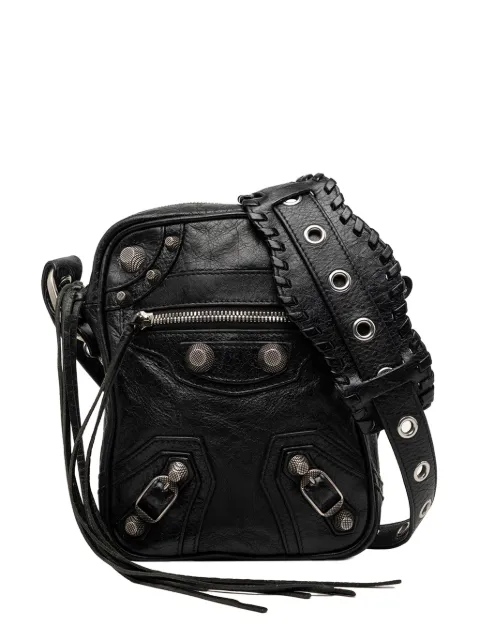 Balenciaga Pre-Owned 2010 Lambskin Motocross Le Cagole Messenger Bag crossbody bag Black 714G17242I9XQPA8