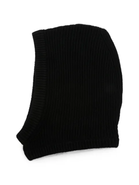 Rick Owens ribbed-knit balaclava Black RP02F5481WSBR