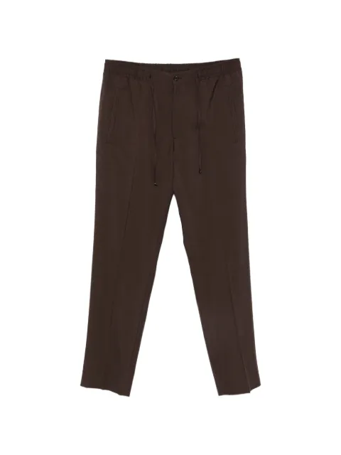 Corneliani drawstring-waist trousers Brown 2745152718487