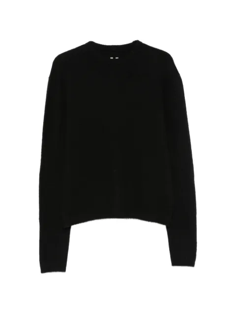 Rick Owens ribbed-trim sweater Black RU02F4665KWSF