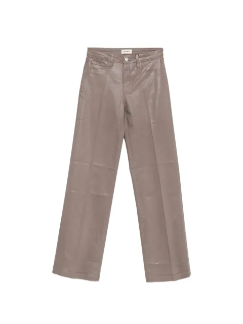 L'Agence Cçayton coated wide-leg jeans Grey 2790PDDC
