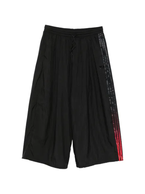 Y-3 logo-print drawstring-waist trousers Black HZ9641