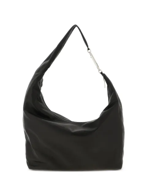 Rick Owens Tower Gemini hammered leather shoulder bag Black RA02F0924LCN09