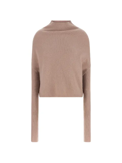 Rick Owens Tower LS Crater high-neck sweater Neutrals RP02F5629KWSF