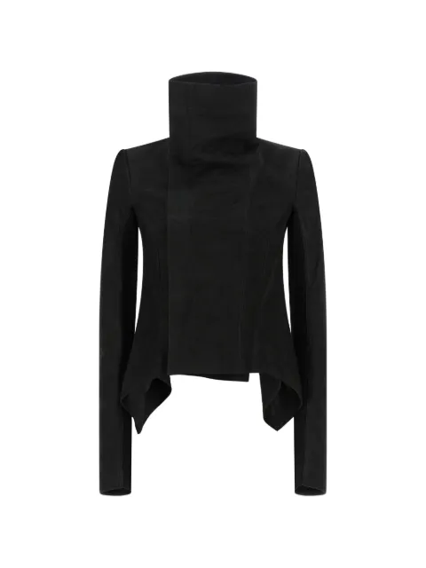Rick Owens Naska Biker leather jacket Black RP02F5743LBS09