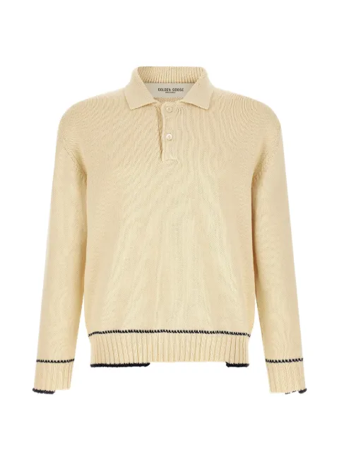 Golden Goose logo-print Rindley sweater Neutrals GMP02822P002674
