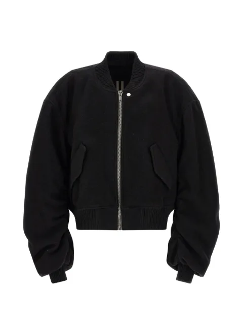 Rick Owens Secchia Flight wool bomber jacket Black RU02F4792WBD09