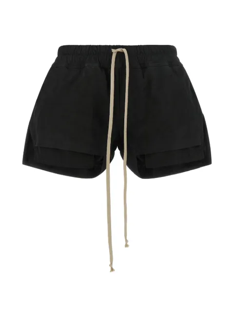 Rick Owens Fog Boxers asymmetric shorts Black RP02F5316LBS09