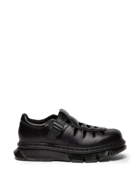 Dr Martens QUBIST Fisherman buckle-fastening cut-out shoes Black 42308001