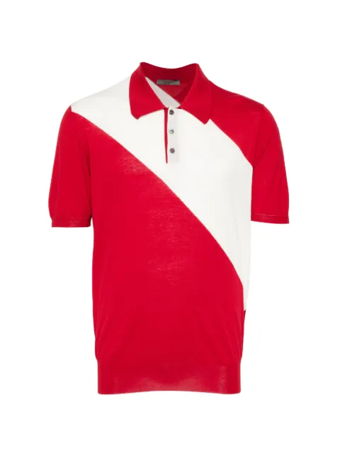 Bally colour-block knitted polo Red M5U085K7S0686192680