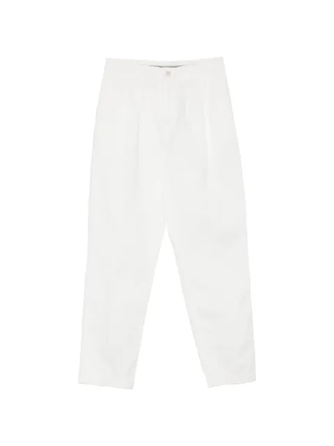Canali pleated straight-leg trousers White PT01666D91606