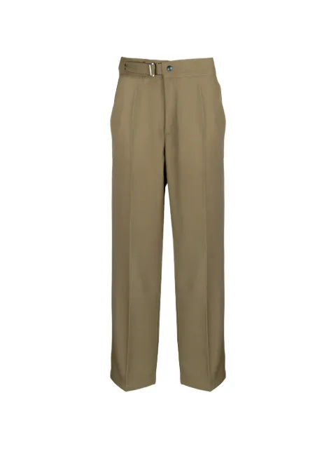 Costumein buckle-fastening pleated trousers Green 26F094924