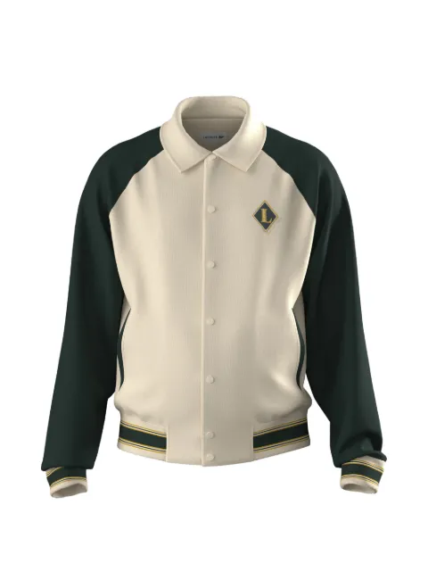 Lacoste retro badge bomber jacket White BH8614ZDL