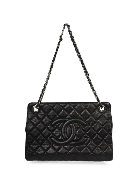 CHANEL Pre-Owned 2012-2013 diamond-quilted leather shoulder bag Black 166959