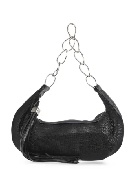 CHANEL Pre-Owned 2003 mesh tassel shoulder bag Black 196874