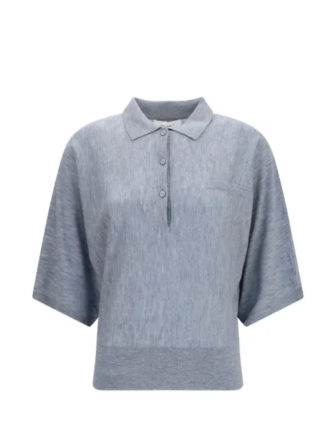 Lisa Yang Norie polo-collar sweater Blue 2026449