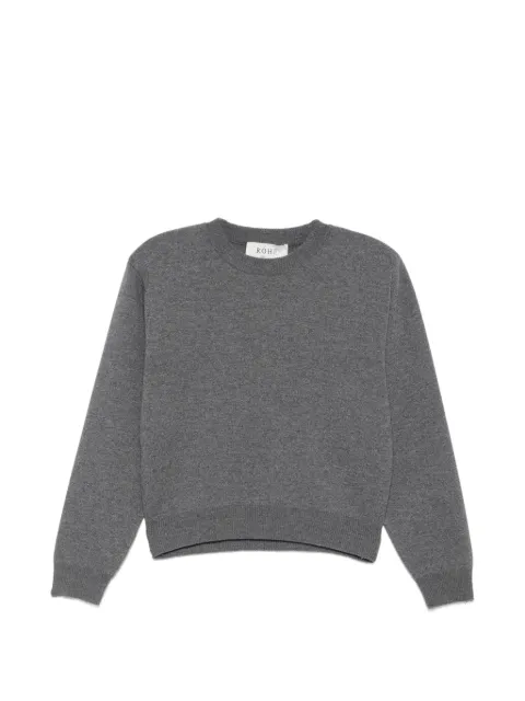 Róhe ribbed-trim sweater Grey 82023310
