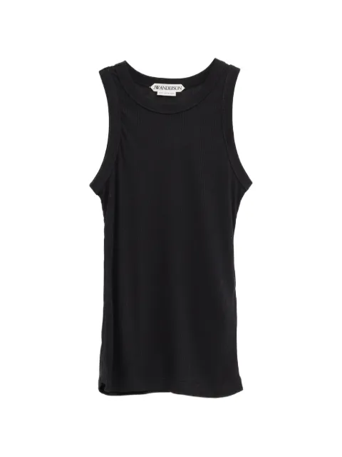 JW Anderson sheer ribbed tank top Black JO0291PG1904