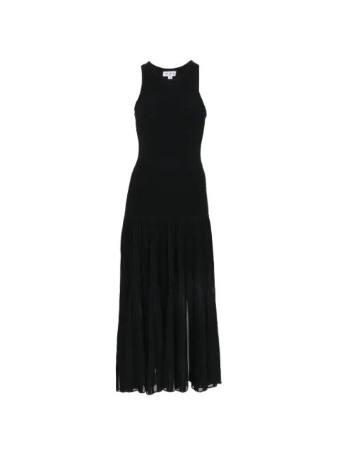 Alaïa pleated sleeveless midi dress Black AA9R2937K219C