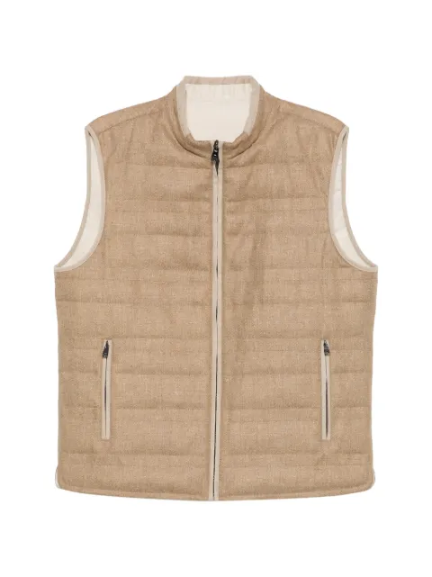 Corneliani quilted gilet Neutrals 27C5252718266