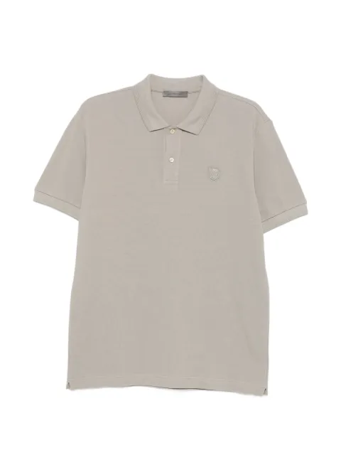 Corneliani logo-patch polo shirt Neutrals 27G5702725045