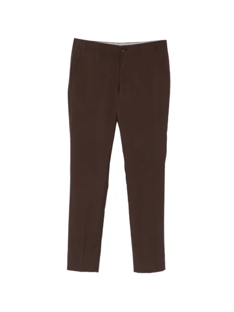 Corneliani pressed-crease tailored trousers Brown 2745792718487