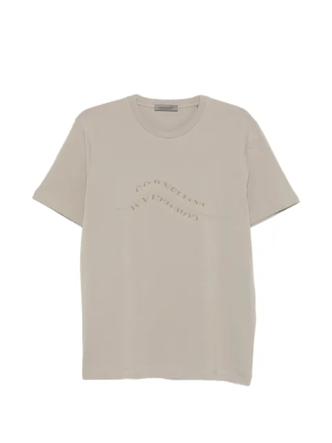 Corneliani logo-print T-shirt Neutrals 27G5842725039