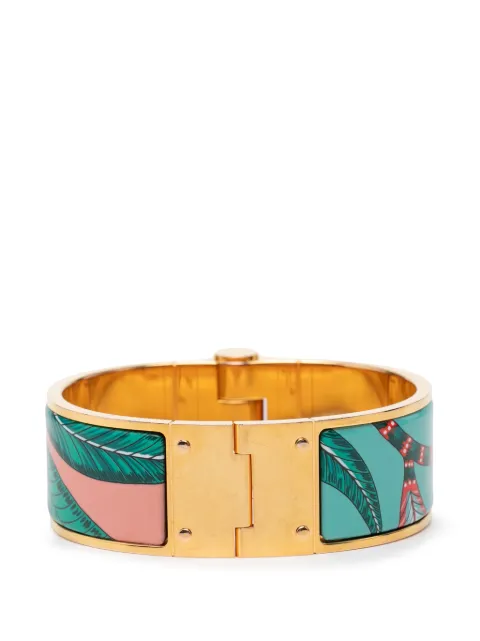 Hermès Pre-Owned 20th Century Wide Savana Dance Charniere Hinged Bracelet costume bracelet Pink ZZGAYCJ22MTKTWOR