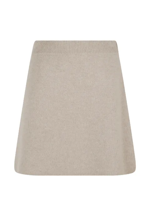 Lisa Yang ribbed-knit A-line skirt Neutrals 2025126SA