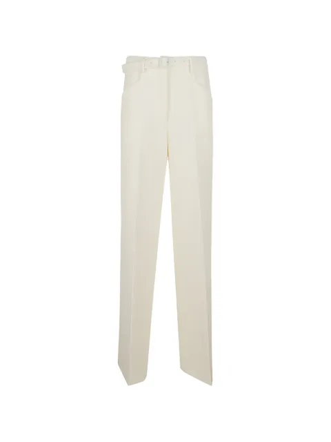 Gabriela Hearst belted pressed-crease trousers Neutrals 4262168W111IVR