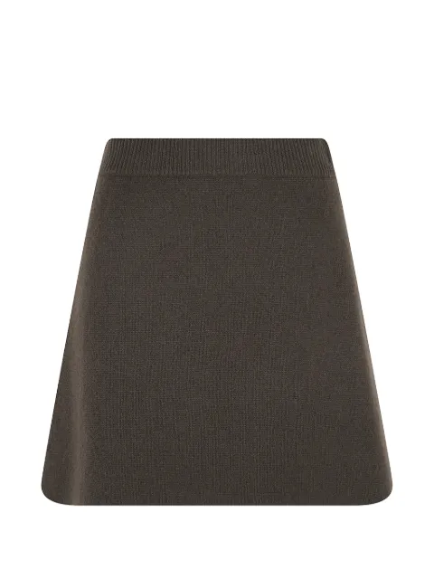 Lisa Yang The Clare ribbed-knit mini A-line skirt Green 2025126DFE