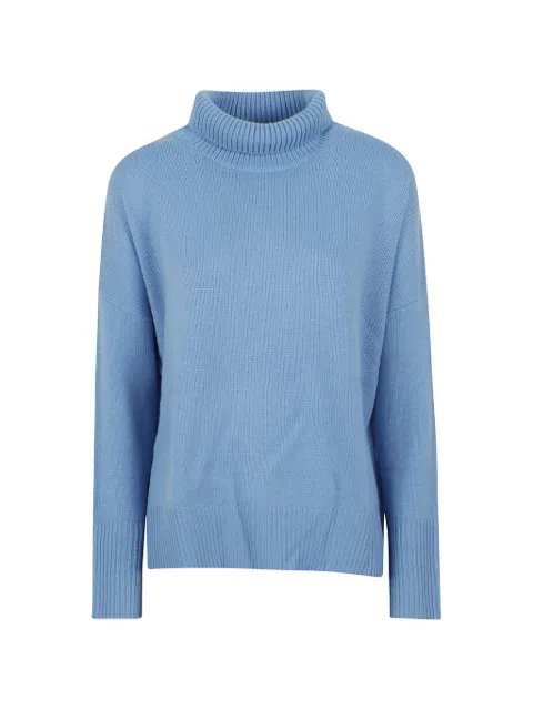 Lisa Yang heavy-knit asymmetric-hem sweater Blue 202113AZU