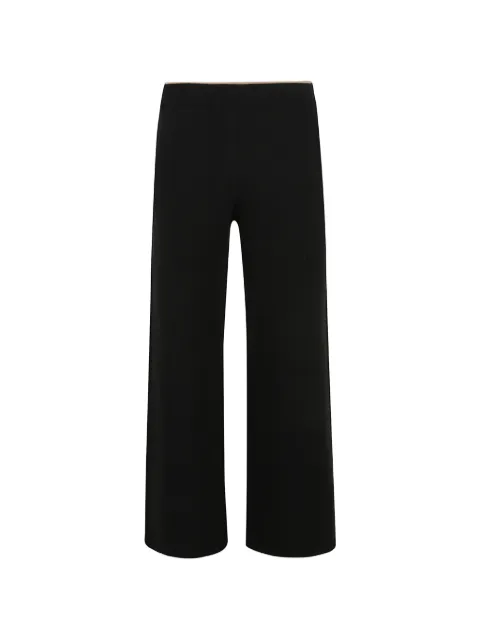 Kiton wide-leg knitted trousers Black D62941K0584L03NERO