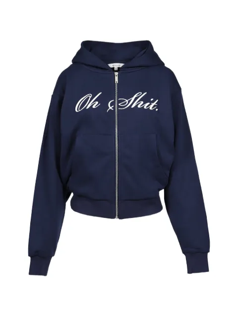 MARKGONG zip-up cotton hoodie Blue 26SS016CO807NAVY