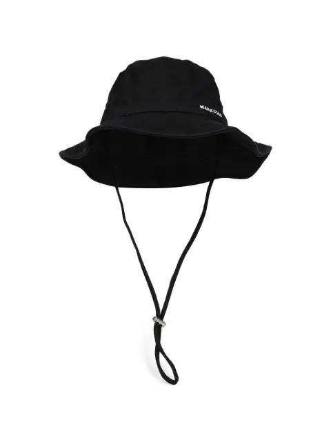 MARKGONG logo-embroidered drawstring bucket hat Black 26SS116HT