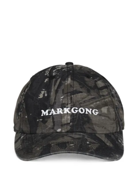 MARKGONG logo-embroidered camouflage-print baseball cap Grey 26SS115HT616