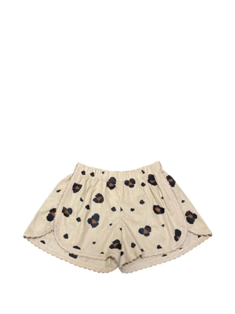 orsina animal-print lace-trim shorts Neutrals ANIMALIERSHORTS