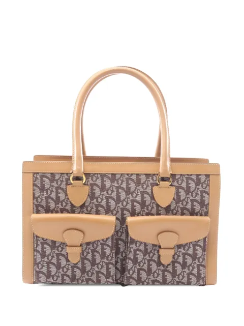 Christian Dior Pre-Owned 2002 Diorissimo Trotter Canvas Double Pocket tote bag Brown Y74QG5MXSJ1V2S09