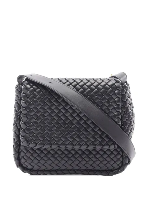 Bottega Veneta Pre-Owned 2012-2026 Small Padded Intrecciato Cobble crossbody bag Black FB81ES8RF1F9MIHQ